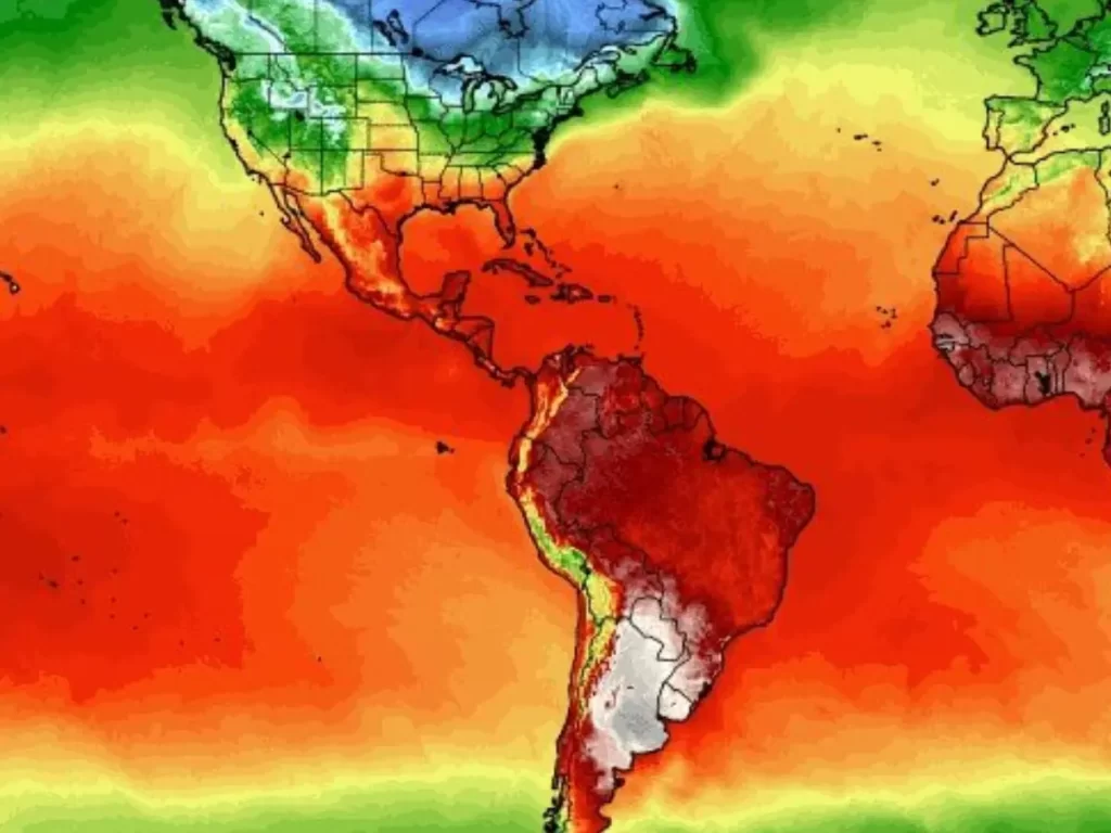 mapa de calor extremo no brasil